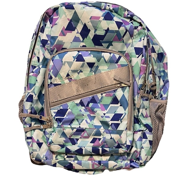 L.L.Bean Deluxe Book Pack®, 32L, Abstract Print - purple, blue, white and green - Picture 1 of 9